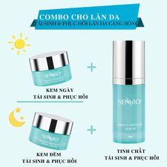 Kem dưỡng ẩm tái tạo phục hồi da căng bóng ban ngày SENNIO Perfect Whitening Day Cream 30G - SNO 829