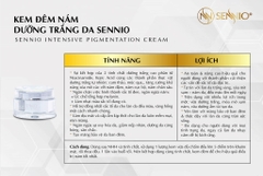 KEM ĐÊM LÀM MỜ NÁM TRẮNG DA SENNIO  Sennio Intensive Pigmentation Cream - SENNIO SNO 810