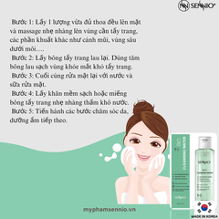 Nước tẩy trang làm sạch sâu Sennio Bio Cleansing Water 200ml SNO 836