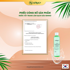 Nước tẩy trang làm sạch sâu Sennio Bio Cleansing Water 200ml SNO 836