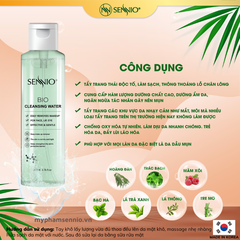 Nước tẩy trang làm sạch sâu Sennio Bio Cleansing Water 200ml SNO 836