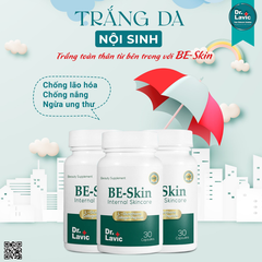 Viên Uống Trắng Da Toàn Thân Đẹp Da Bổ Sung Vitamin C - Glutathione - Collagen BE - SKIN DR.LAVIC 30 VIÊN/HỘP DR931