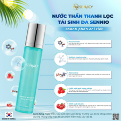 Nước thần thanh lọc, tái sinh da - Sennio Perfect Whitening Skin Softener - SENNIO SNO 827