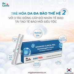 Serum Ribo Peel Dr.Lavic dưỡng trắng da, ngừa mụn, mờ nám 1.5g DR968