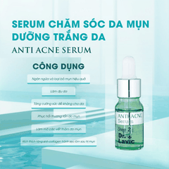 Serum Chăm Sóc Da Mụn Dưỡng Trắng Da Công Nghệ USA DR.LAVIC Anti Acne Serum Step 2 10ML - DR904