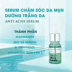 Serum Chăm Sóc Da Mụn Dưỡng Trắng Da Công Nghệ USA DR.LAVIC Anti Acne Serum Step 2 10ML - DR904