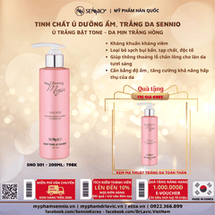 Serum dưỡng trắng da toàn thân Sennio Glowing Magic Shower sữa dưỡng thể body ma thuật 200ml SNO501