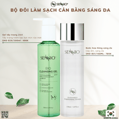 Bộ đôi sản phẩm chăm sóc da làm sạch sâu bảo vệ hàng rào da, cân bằng pH cho da ngăn ngừa mụn Sennio Dành cho da khô, nhạy cảm, da dầu SNO 648-22