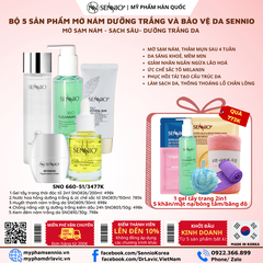 Bộ 5 sản phẩm nám trắng da sennio mờ sạm nám - giảm thâm mụn, dưỡng trắng da  - Intensive Pigmenttation Treatment Set 5  - SENNIO SNO 660-51