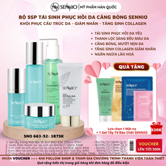 Bộ 5 sản phẩm tái sinh phục hồi da căng bóng sennio khôi phục cấu trúc da - giảm nhăn - tăng sinh collagen Sennio - SNO 663-52