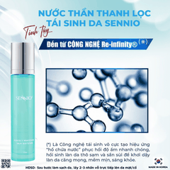 Bộ 4 sản phẩm tái sinh phục hồi da căng bóng sennio khôi phục cấu trúc da - giảm nhăn - tăng sinh collagen ban ngày Sennio