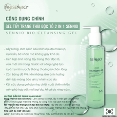 Bộ 4 sản phẩm tái sinh phục hồi da căng bóng sennio khôi phục cấu trúc da - giảm nhăn - tăng sinh collagen ban ngày Sennio