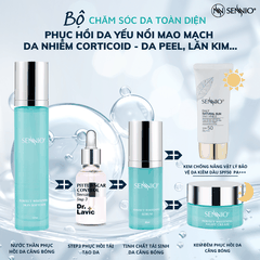 Bộ 06 sản phẩm chăm sóc da toàn diện phục hồi da yếu nổi mao mạch da nhiễm corticoid - Da peel, lăn kim... SENNIO DR.LAVIC SNO 663-61