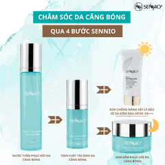 Bộ đôi sản phẩm dưỡng trắng bảo vệ phục hồi tái tạo da ban ngày  Sennio SNO 670-22