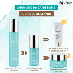 Bộ đôi sản phẩm dưỡng trắng căng bóng phục hồi tái tạo da dưỡng ẩm Sennio  SNO 670-23