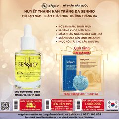 Serum dưỡng da nám Sennio Intensive Whitening Dual Serum dưỡng trắng da mặt chính hãng Hàn Quốc 30ml SNO 809