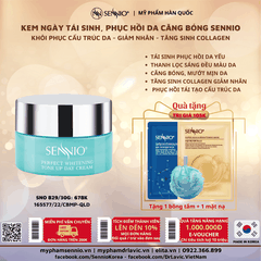 Kem dưỡng ẩm tái tạo phục hồi da căng bóng ban ngày SENNIO Perfect Whitening Day Cream 30G - SNO 829