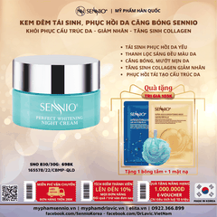 Kem đêm tái sinh, phục hồi da căng bóng - Sennio Perfect Whitening Night Cream - SENNIO SNO 830