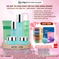 Bộ 06 sản phẩm tái sinh, phục hồi da căng bóng Sennio - SENNIO SNO 833