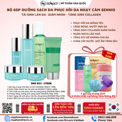 Bộ 06 sản phẩm tái sinh, phục hồi da căng bóng Sennio - SENNIO SNO 833