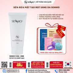 SỮA RỬA MẶT SÁNG DA CHUYÊN SÂU SENNIO  SENNIO Intensive Whitening Cleanser SNO 601