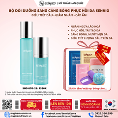 Bộ đôi sản phẩm dưỡng trắng căng bóng phục hồi tái tạo da dưỡng ẩm Sennio  SNO 670-23