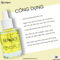 Serum dưỡng da nám Sennio Intensive Whitening Dual Serum dưỡng trắng da mặt chính hãng Hàn Quốc 30ml SNO 809