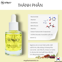 Serum dưỡng da nám Sennio Intensive Whitening Dual Serum dưỡng trắng da mặt chính hãng Hàn Quốc 30ml SNO 809