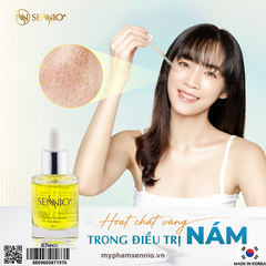 Serum dưỡng da nám Sennio Intensive Whitening Dual Serum dưỡng trắng da mặt chính hãng Hàn Quốc 30ml SNO 809