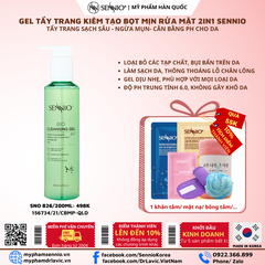 GEL TẨY TRANG THẢI ĐỘC TỐ 2IN1 SENNIO  Sennio Bio Gel Cleanser SNO 826