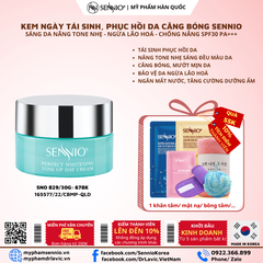 Kem dưỡng ẩm tái tạo phục hồi da căng bóng ban ngày SENNIO Perfect Whitening Day Cream 30G - SNO 829