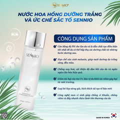 Nước hoa hồng dưỡng trắng và ức chế sắc tố - Sennio Intensive Whitening Toner - SNO831