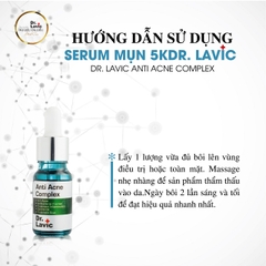 Serum Trị Mụn Dưỡng Ẩm Trắng Da Thu Nhỏ Lỗ Chân Lông Công Nghệ USA DR.LAVIC Anti Acne Complex 5ML - DR906