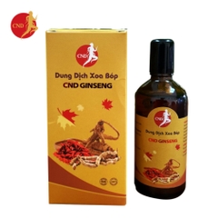 DUNG DỊCH XOA BÓP CND GINSENG cải thiện đau nhức cơ xương khớp mãn tính