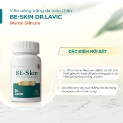 Viên Uống Trắng Da Toàn Thân Đẹp Da Bổ Sung Vitamin C - Glutathione - Collagen BE - SKIN DR.LAVIC 30 VIÊN/HỘP DR931