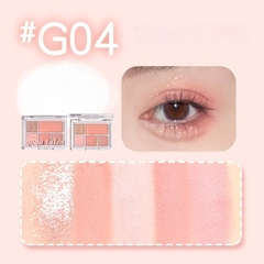 Bảng Mắt 5 Ô Caro Hồng Pastel Nhũ Lì GOGO TALES (GT630)