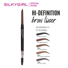 Chì Kẻ Mày Ngang Hai Đầu Tiện Lợi, Lâu Trôi Silkygirl Hi-Definition Brow Liner 0.35g