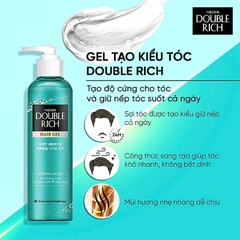 Gel Tạo Kiểu Tóc Double Rich Strong Giữ Nếp Uốn Tóc - Soft Giữ Nếp Tự Nhiên 250ml