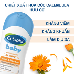 Sữa Tắm Gội Cetaphil Baby Wash & Shampoo With Organic Calendula 50ml
