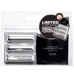 Set Full Bộ Phấn Nước Bản Limited CLIO Kill Cover The New Founwear Cushion Padding Case SPF 50+ PA+++ 15g