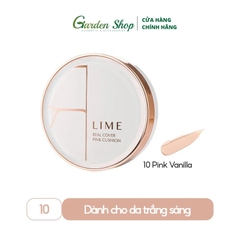 Phấn Nước Kiềm Dầu, Che Phủ Hoàn Hảo Lime Real Cover Pink Cushion SPF 50+/PA+++ 20g