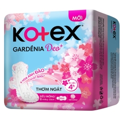 Băng Vệ Sinh Kotex Gardenia Deo+ Siêu Mỏng Cánh 23cm Gói 8 Miếng