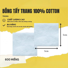 Bông Tẩy Trang Truma 600 Miếng