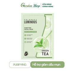 Mặt Nạ Trà Xanh Dịu Da Colorkey Luminous Green Tea 25ml