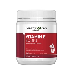 Viên uống bổ sung Vitamin E Healthy Care 500IU 200v