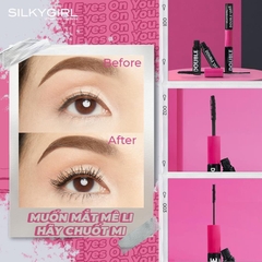 Mascara Silkygirl 2 Đầu Làm Cong, Dày & Định Hình Mi
