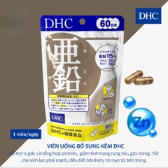 Viên Uống Bổ Sung Kẽm ZinC DHC Nhật Bản Gói 60 viên (60 ngày)