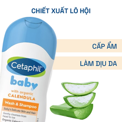 Sữa Tắm Gội Cetaphil Baby Wash & Shampoo With Organic Calendula 50ml
