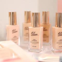 (Tặng kèm cọ) Kem nền Clio Kill Cover Glow Foundation 15g