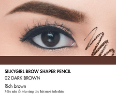 Chì Kẻ Mày Kèm Chổi Tiện Dụng, Dễ Vẽ Silkygirl Brow Shaper Pencil 1.14g